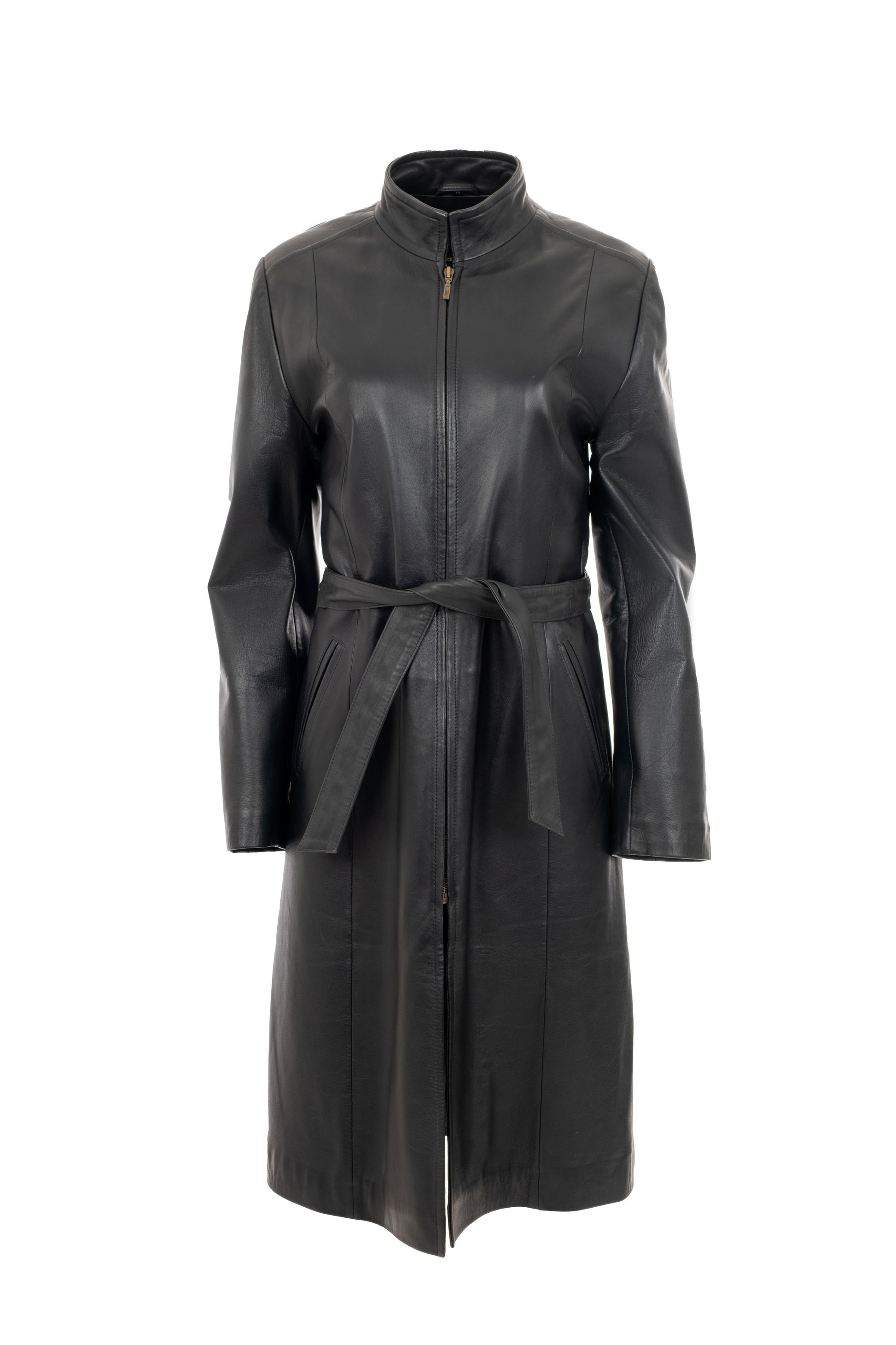 δερμάτινο παλτό / milonas- karanikas