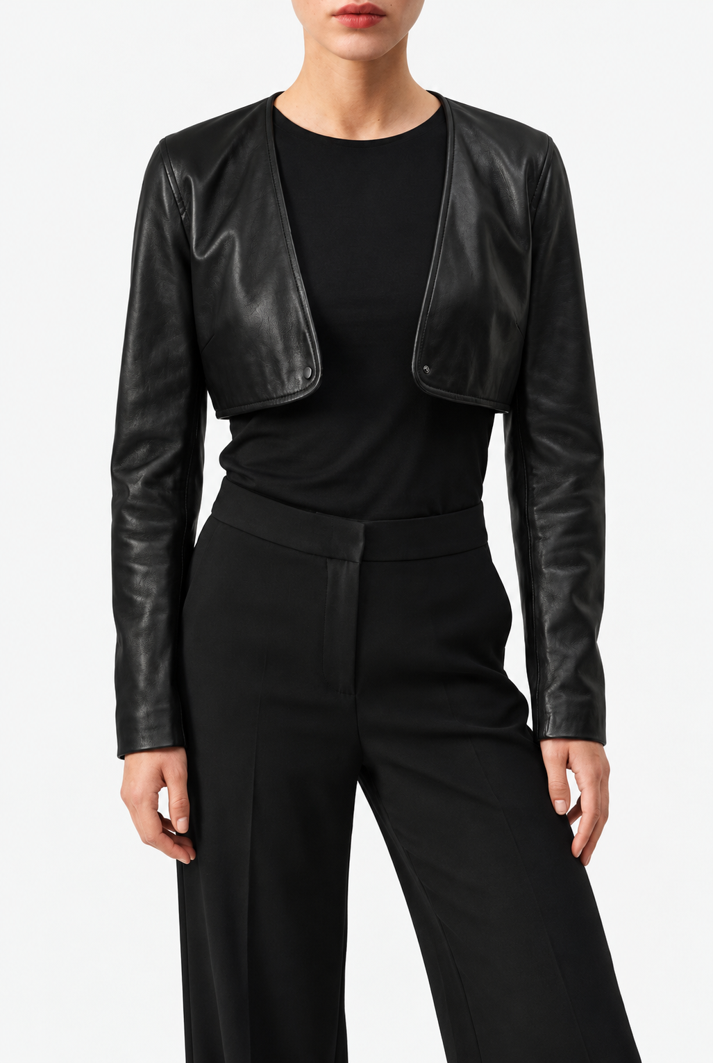 Women’s 3-in-1 Convertible Leather Bomber Jacket