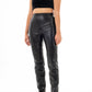 Μαύρο Δερμάτινο Παντελόνι Made in Italy
