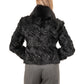 REGINA - Black Fur Lam Jacket Made in Italy