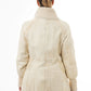 Women's Ivory Sheepskin Jacket  Made in Italy