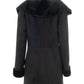 Women's Black Sheepskin Coat