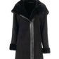 Women's Black Sheepskin Coat