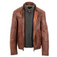 GUY LAROCHE - Men's Antique Brown Leather Jacket