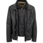 GUY LAROCHE - Men's Black Leather Long Jacket