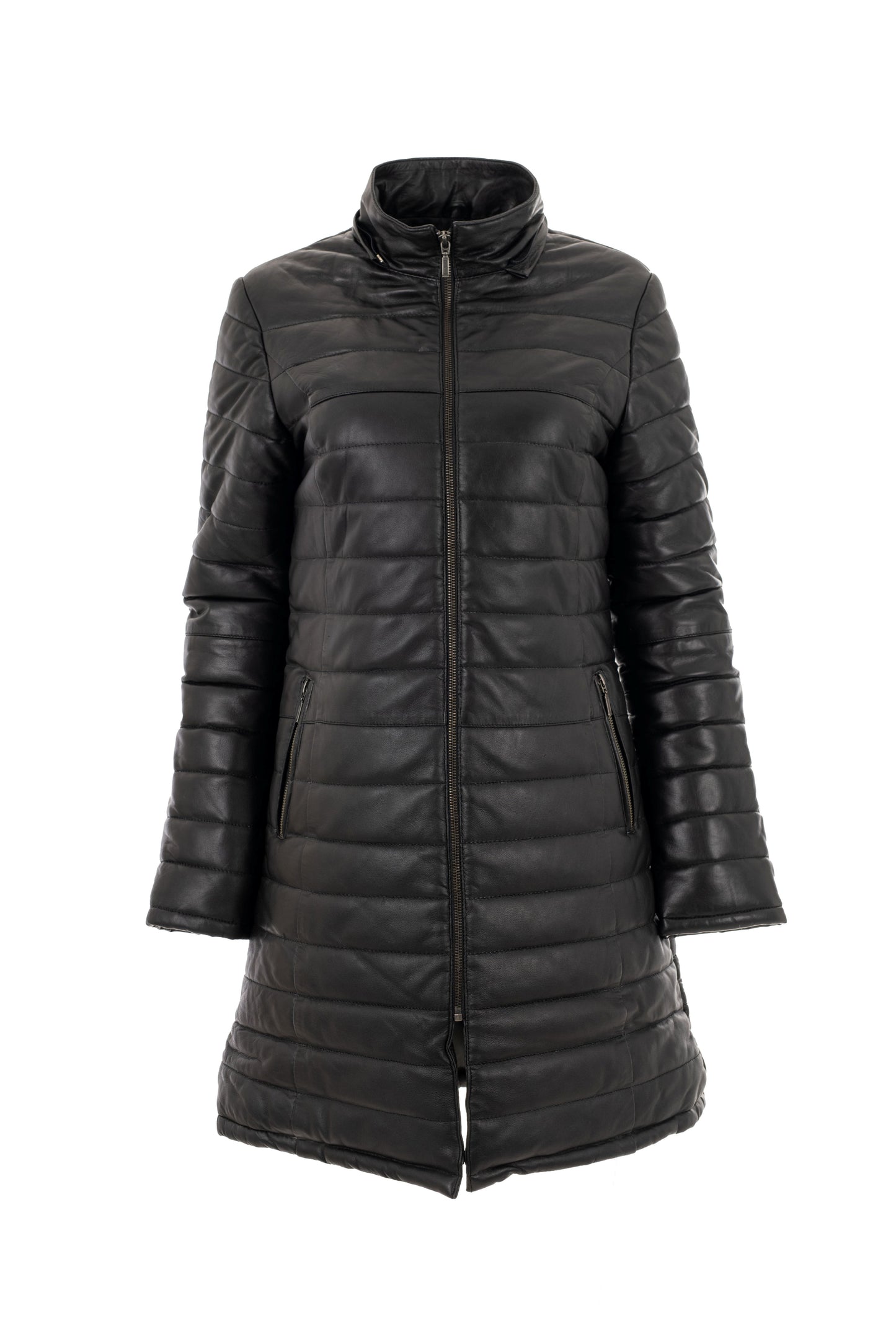 Γυναικείο Puffed Μακρύ Τζάκετ με Αποσπώμενη Κουκούλα