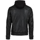 JEANLUKE - Men's Black Bomber Jacket with removable hood