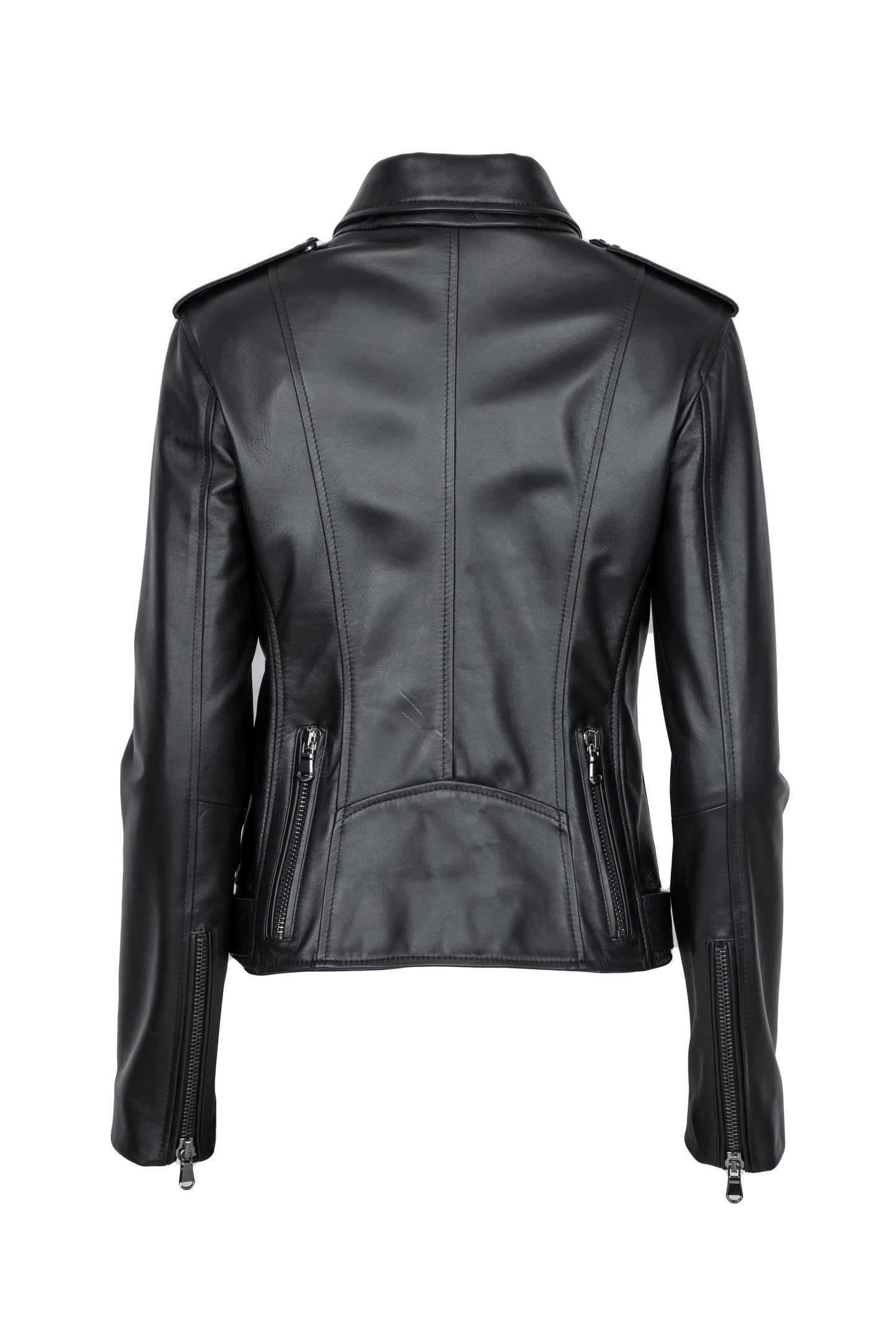 ANTIG -  Γυναικείο  Χειροποίητο Δερμάτινο biker  Μπουφάν