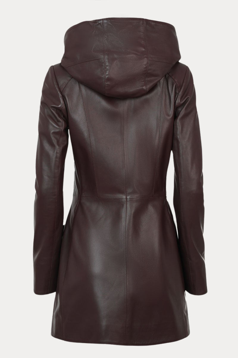 CALIFA- Γυναικείο Μπορτνό Δερμάτινο Παρκά