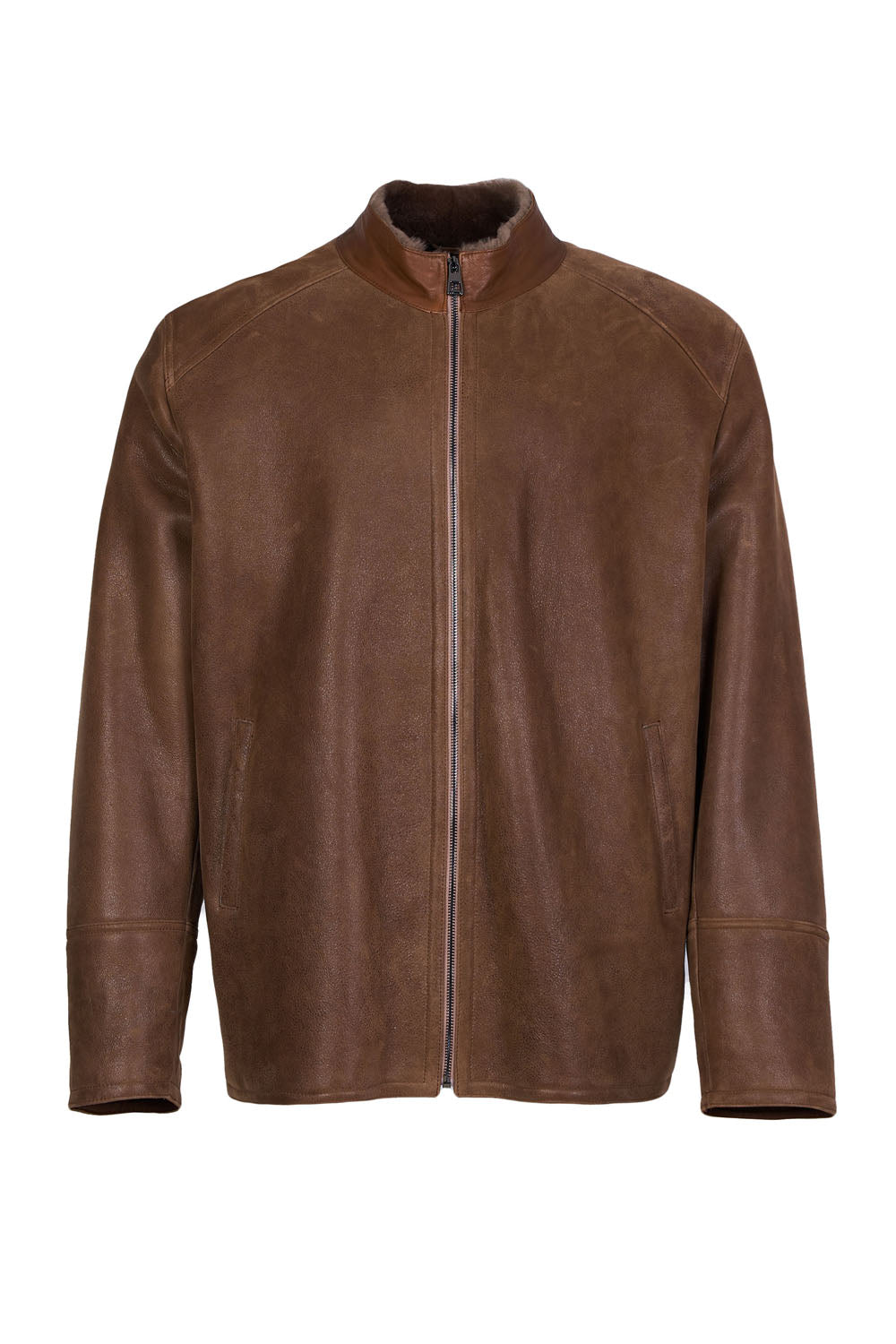Men's Camel Sheepskin Jacket