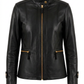 CORINA- Women's Black Leather Jacket