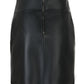 DOMINO - Χειροποίητη ψηλόμεση Μίνι Δερμάτινη Φούστα