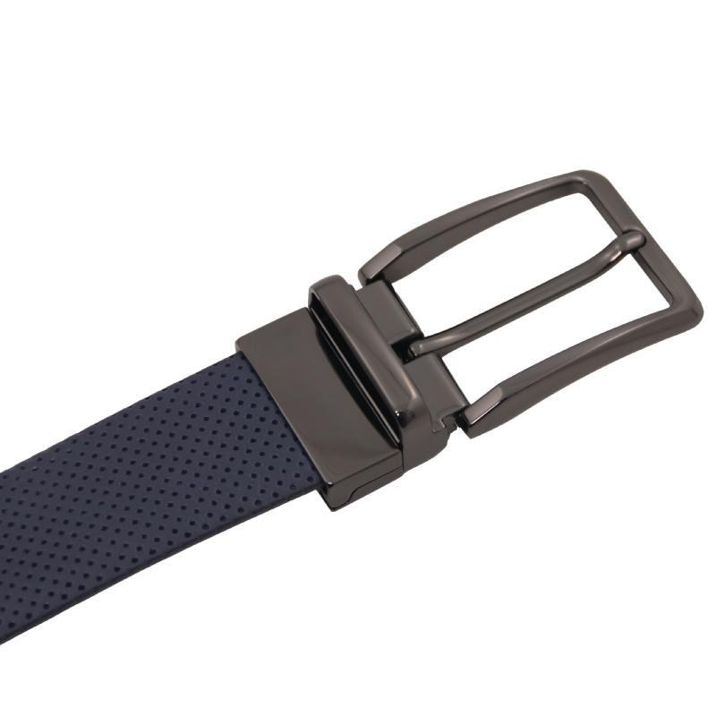 Elegant double-sided leather belt 35mm in smooth leather - 115 cm