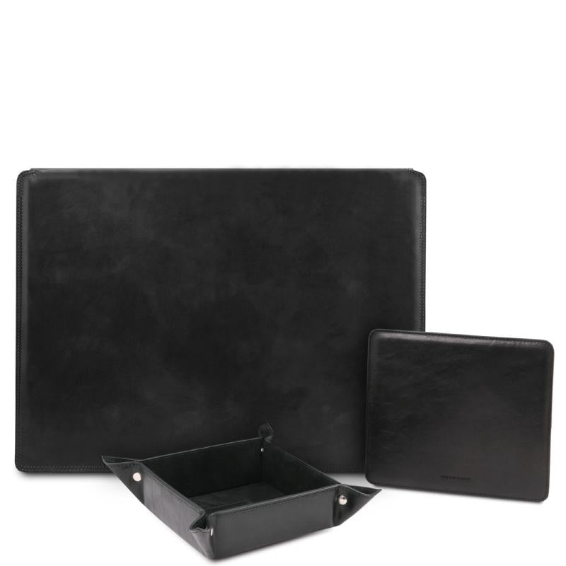 Δερμάτινο σετ γραφείου με ανοιγόμενο desk pad TL142162