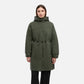 GEOX KLEOPY – Women’s Green Long Boiled Wool Coat