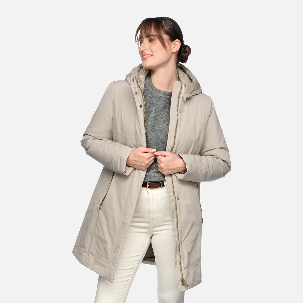 GEOX SPHERICA -Women's Comfort Beige Parka