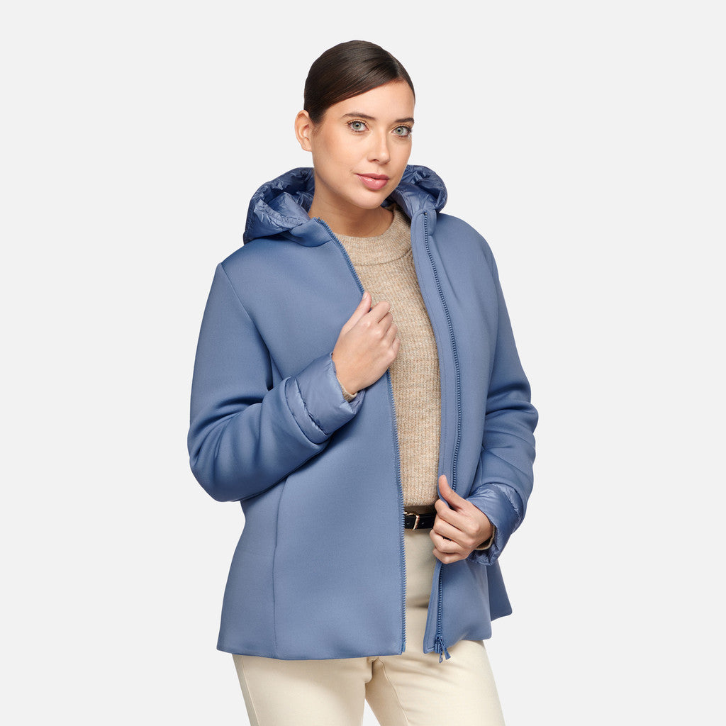 GEOX CRISTAEL - Blue Mid Parka