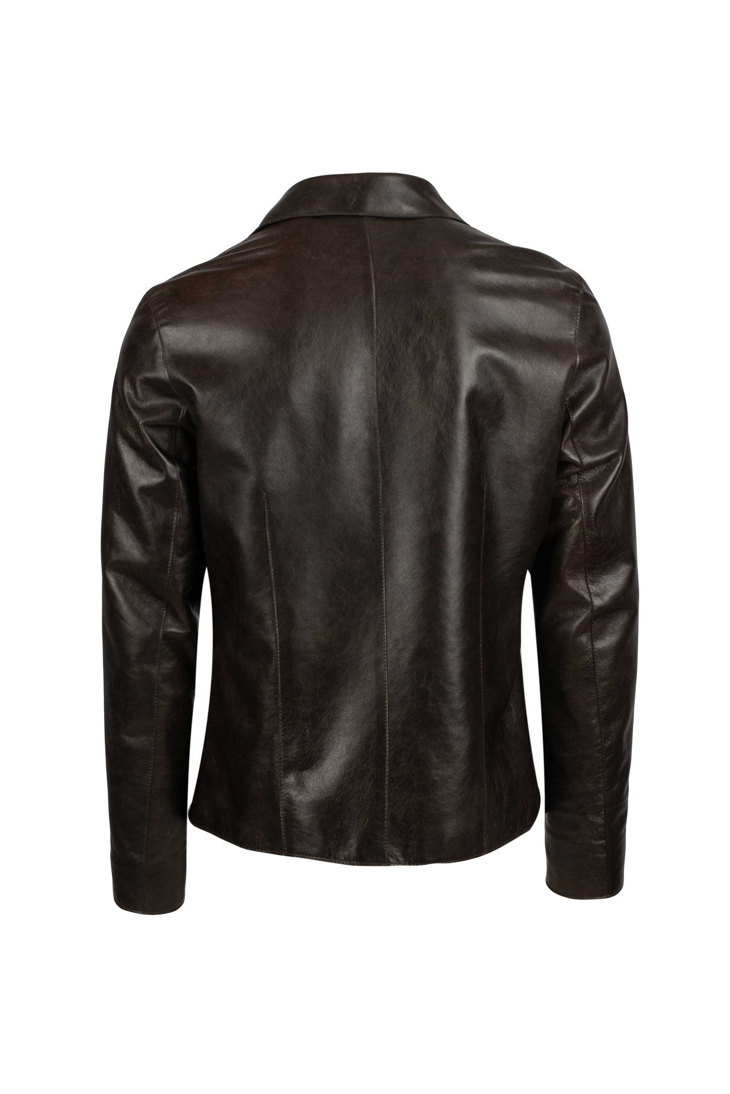FINN - Men's Waxed Brown Leather Jacket