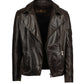 FINN - Men's Waxed Brown Leather Jacket