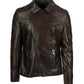 FINN - Men's Waxed Brown Leather Jacket