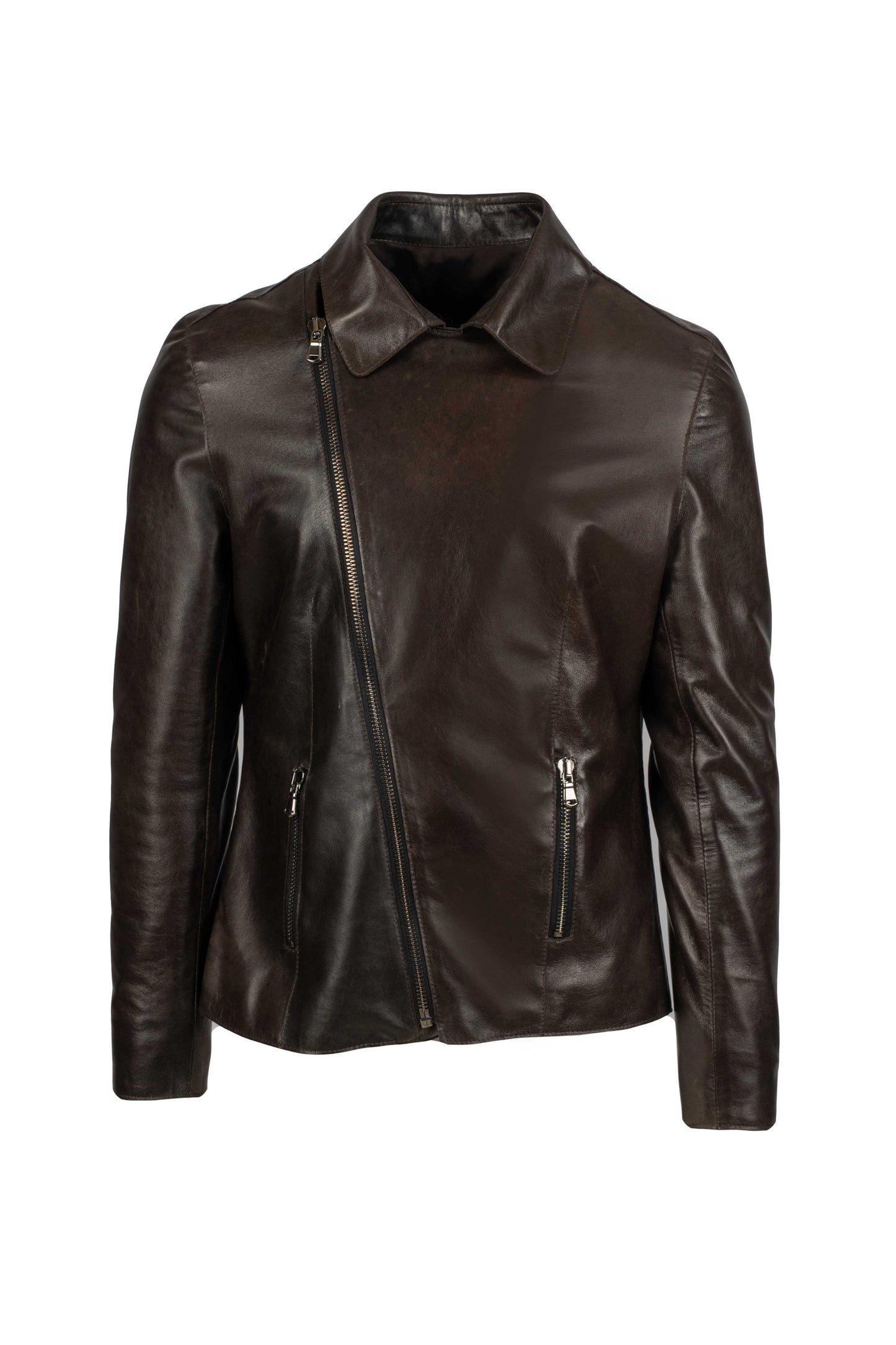 FINN - Men's Waxed Brown Leather Jacket