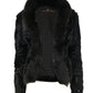 REGINA - Black Fur Lam Jacket Made in Italy