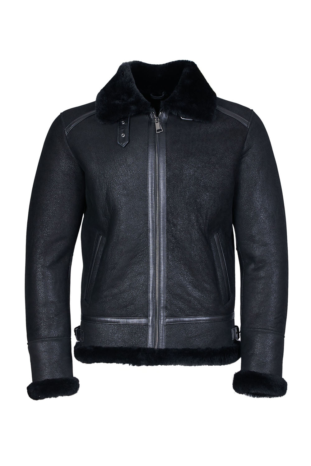 GARRY - Black Sheepskin Jacket