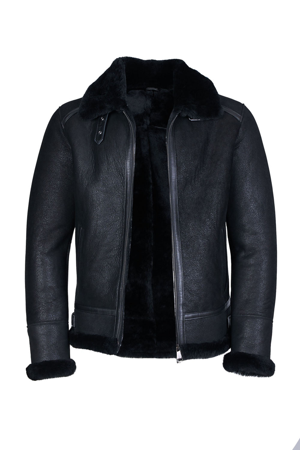 GARRY - Black Sheepskin Jacket
