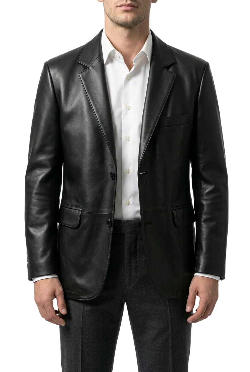 GEORGE - Men's Leather Blazer