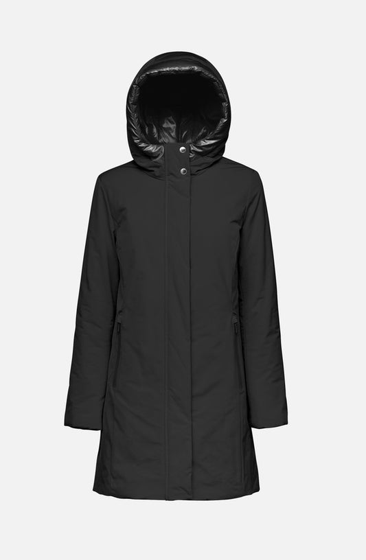 GEOX SPHERICA -Women's Comfort Black Long Parka