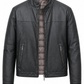 GIMOS- Men's BLack Reversible Leather Jacket