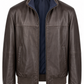 GIMOS- Men's Brown Reversible Leather Jacket