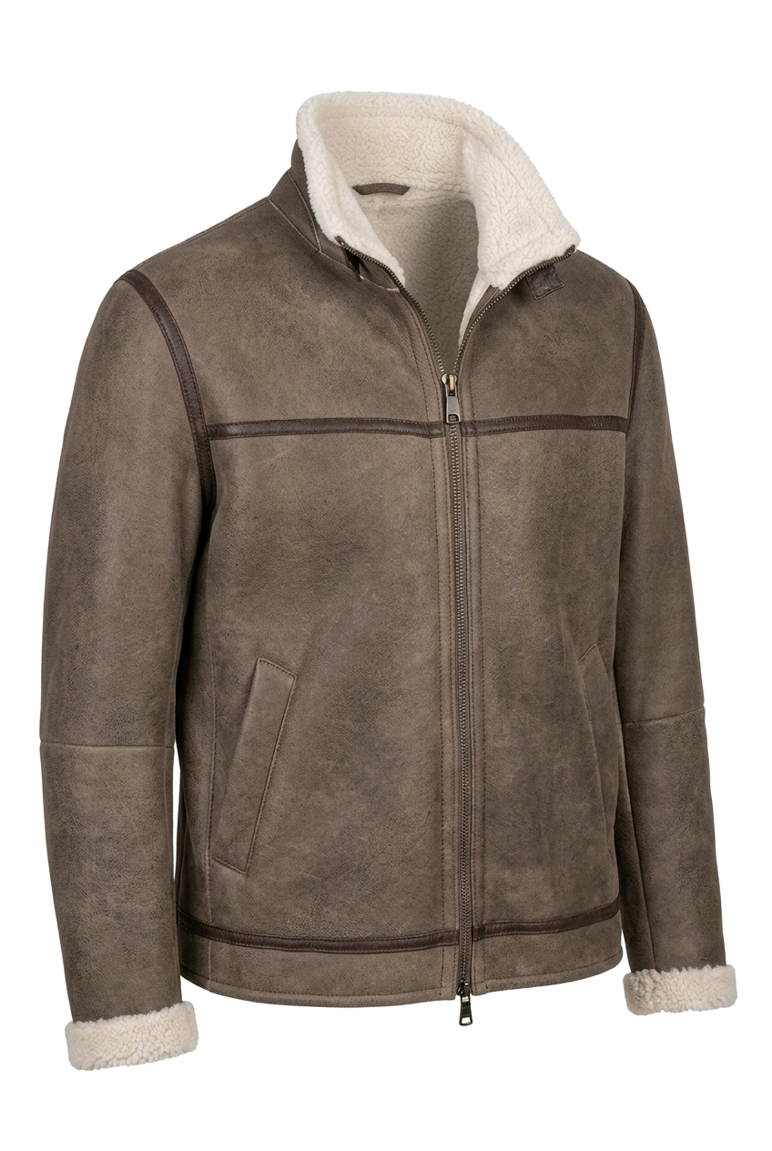 GIMOS - Men's Brown Sheepskin Jacket