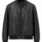 GIMOS- Men's BLack Reversible Leather Jacket