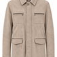 GIMOS - Mens's Light Taupe Suede Jacket