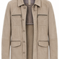 GIMOS - Mens's Light Taupe Suede Jacket
