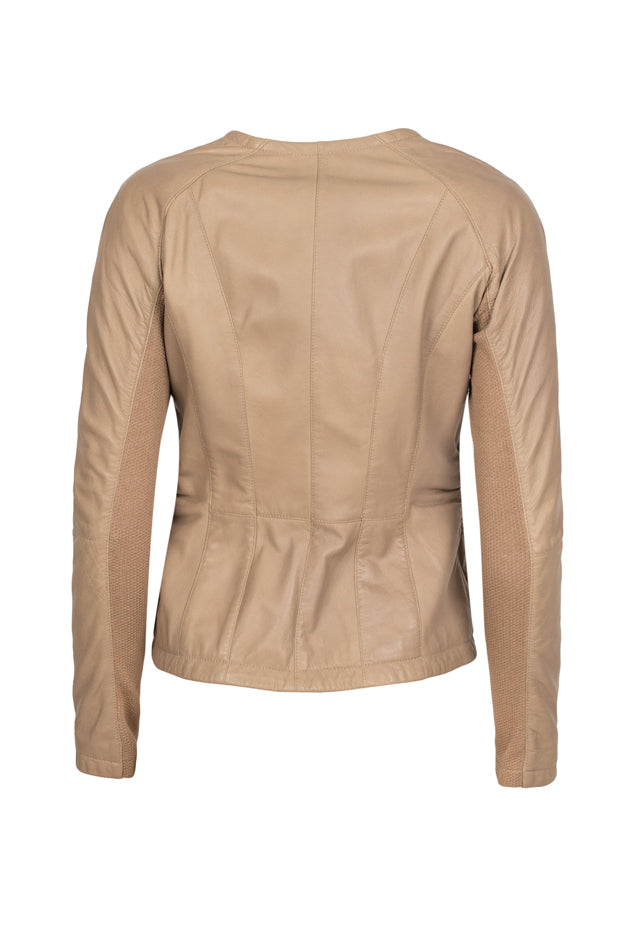 GIMOS -  Women's Taupe Leather Jacket