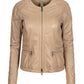 GIMOS -  Women's Taupe Leather Jacket