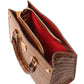 Croque Croc print leather handbag