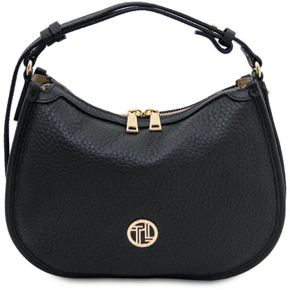 Γυναικεία Τσάντα Δερμάτινη Hoblo-Μαύρο