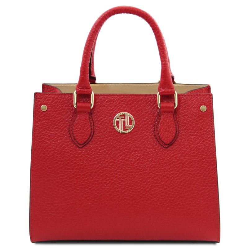 Γυναικεία Τσάντα Δερμάτινη Dama TL142565 - Κόκκινο Lipstick