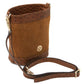 Ostrea Suede and ostrich-effect printed leather bucket bag