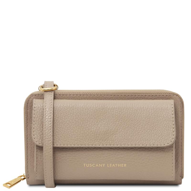 Γυναικείο Πορτοφόλι Δερμάτινο / Θήκη Κινητού Urania