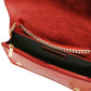 Opera Metallic leather with chain strap