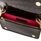 Opera Croque Croc print leather clutch with chain strap