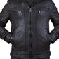 HENNIE - Dark Brown Leather Jacket