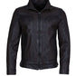 HENNIE - Dark Brown Leather Jacket