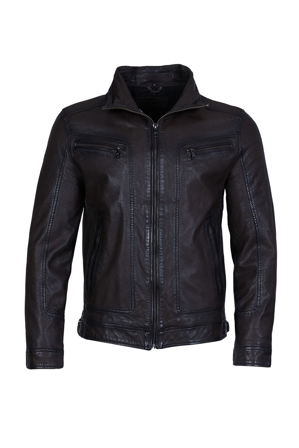 HENNIE - Dark Brown Leather Jacket