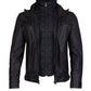 HENNIE - Dark Brown Leather Jacket