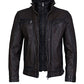 HENNIE - Dark Brown Leather Jacket